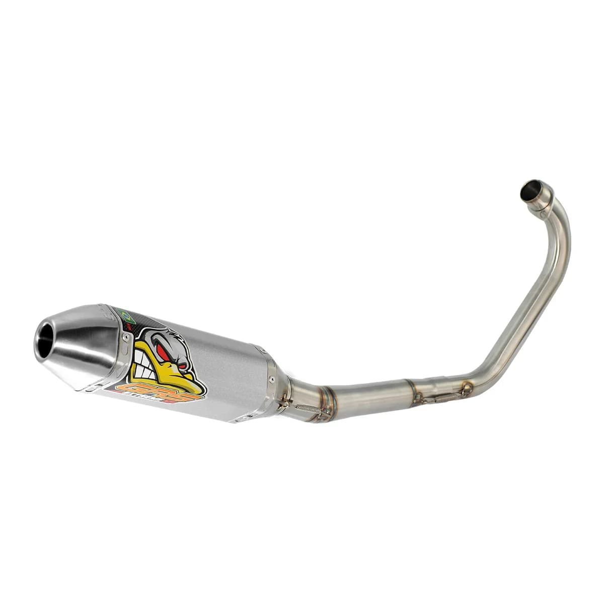 Escapamento GRS Extreme HP Prata CG 150 Com Bacalhau 2009/2015
